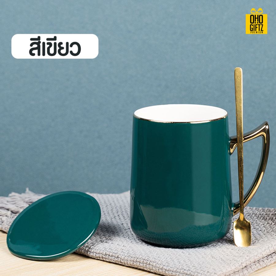 แก้วเซรามิก สกรีนชื่อ สกรีนโลโก้  ทำเป็นของพรีเมี่ยมได้