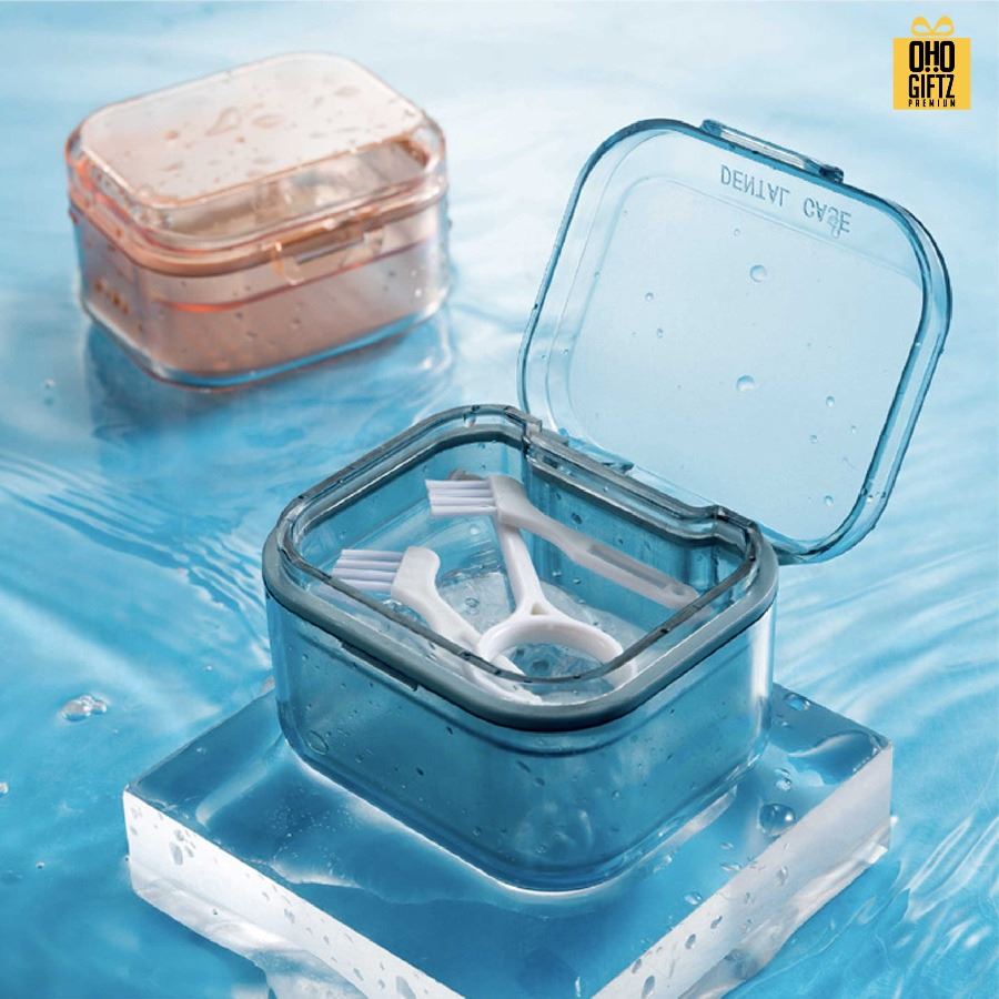 กล่องใส่รีเทนเนอร์ สกรีนโลโก้  ทำเป็นของพรีเมี่ยมได้