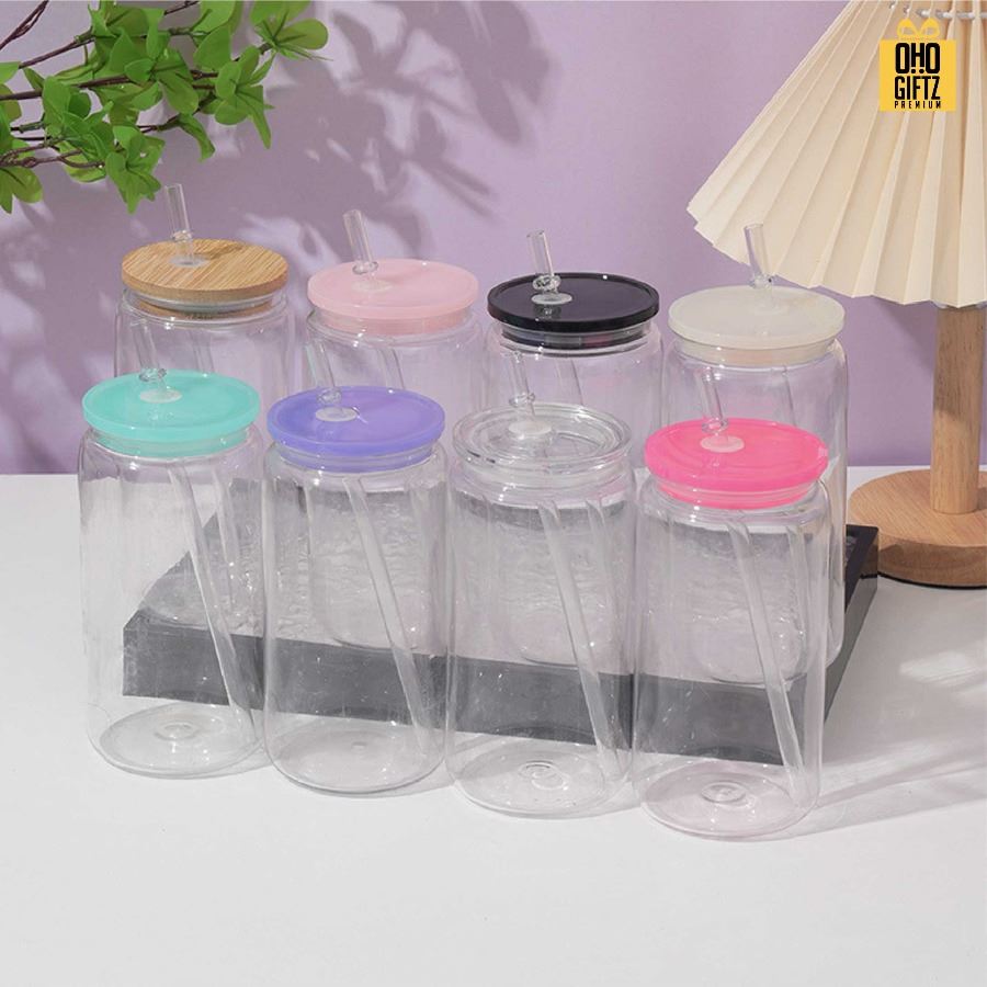 ถ้วยพลาสติกมีฝาพร้อมหลอด สกรีนโลโก้ ทำเป็นของพรีเมี่ยมได้