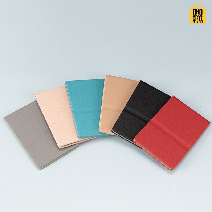 กระจกพับหนัง PU สกรีนได้ไม่จำกัดสี สกรีนโลโก้  ทำเป็นของพรีเมี่ยมได้