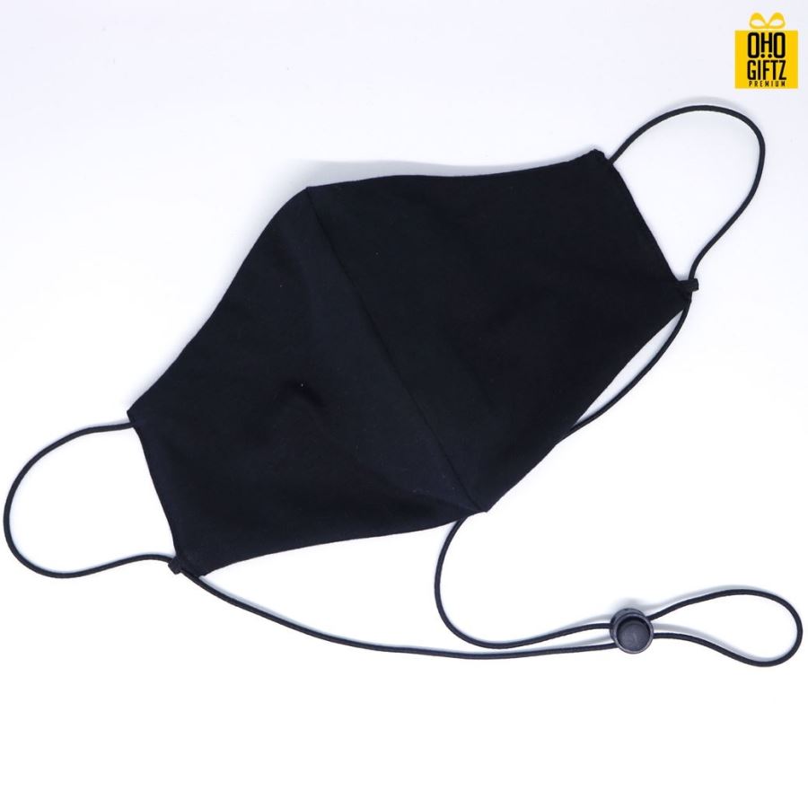 หน้ากาก 3D MASK ผ้า Cotton 32 มีสายคล้องและตัวปรับระดับ