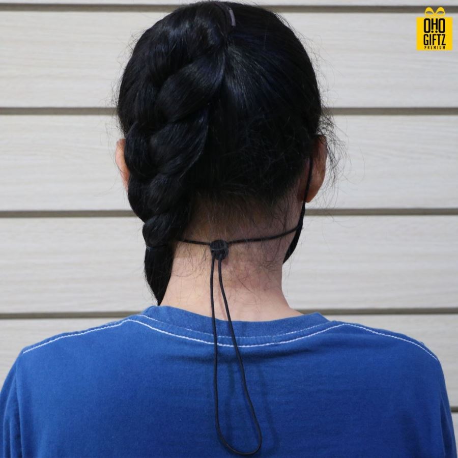 หน้ากาก 3D MASK ผ้า Cotton 32 มีสายคล้องและตัวปรับระดับ