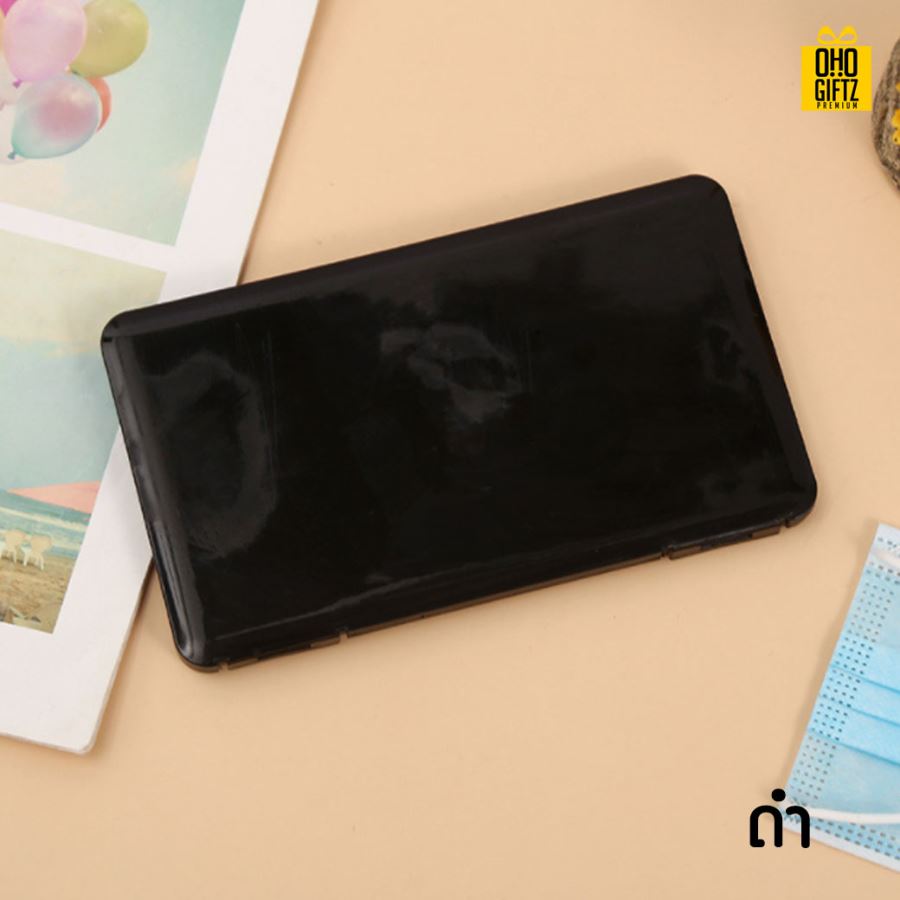 กล่องเก็บหน้ากากอนามัย สกรีนชื่อ  สกรีนโลโก้ ทำเป็นของพรีเมี่ยมได้ 