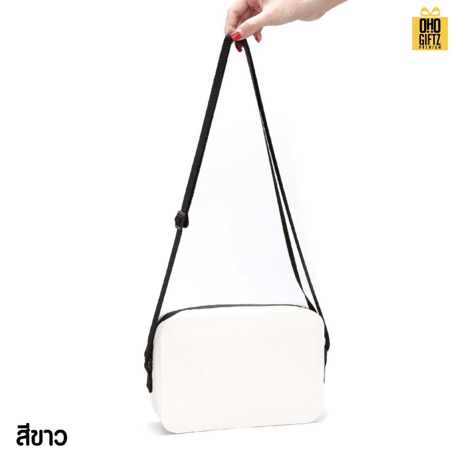 กระเป๋า PVC คาดไหล่กันน้ำ สกรีนโลโก้ ทำเป็นของพรีเมี่ยมได้