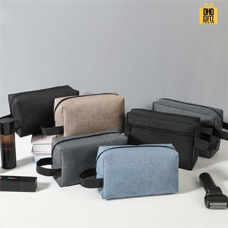 กระเป๋าใส่เครื่องสำอาง สกรีนโลโก้ ทำเป็นของพรีเมี่ยมได้