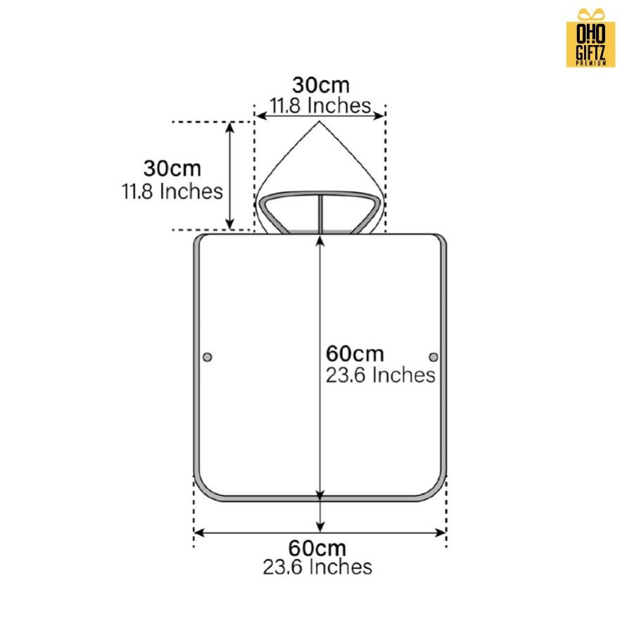 ผ้าเช็ดตัวแบบคลุมใส่สำหรับเด็ก พิมพ์ลายได้ไม่จำกัดสี สกรีนชื่อ สกรีนโลโก้ทำเป็นของพรีเมี่ยมได้