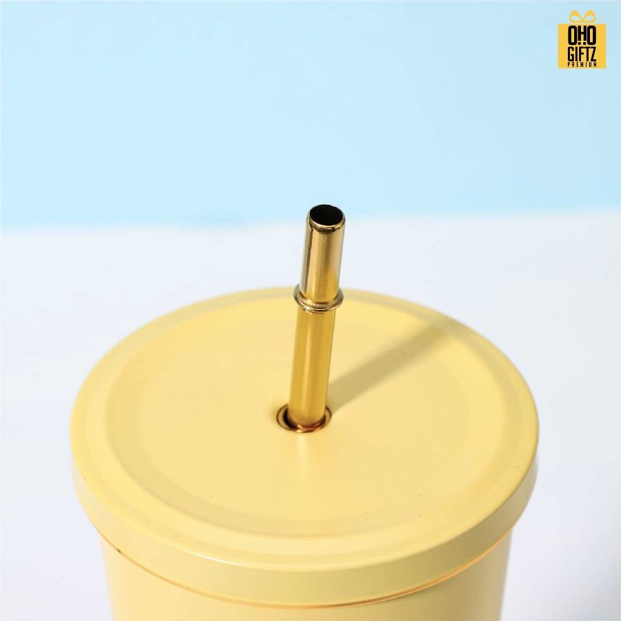 แก้วสแตนเลสพร้อมหลอด สกรีนโลโก้ ทำเป็นของพรีเมี่ยมได้