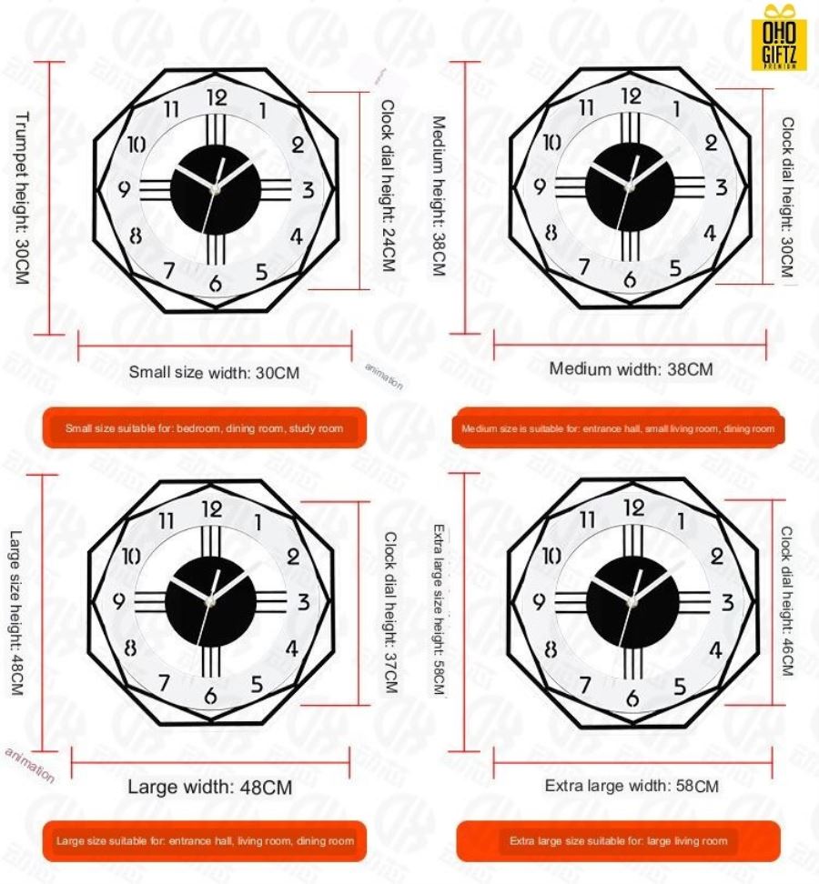 นาฬิกาแขวนผนังสุดเก๋เสียงเงียบ สกรีนชื่อ สกรีนโลโก้ ทำเป็นของพรีเมี่ยมได้ 