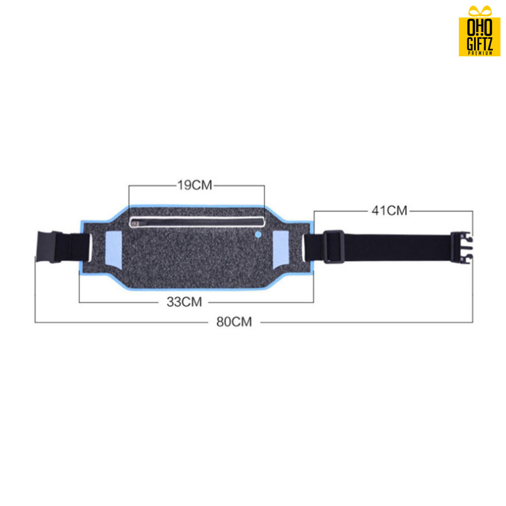 กระเป๋าออกกำลังแบบคาดเอว สกรีนชื่อ, โลโก้ได้