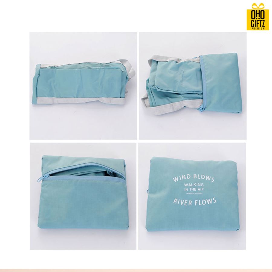 กระเป๋าเดินทางพับเก็บได้ สามารถสกรีนชื่อ, โลโก้ ทำเป็นของพรีเมี่ยม