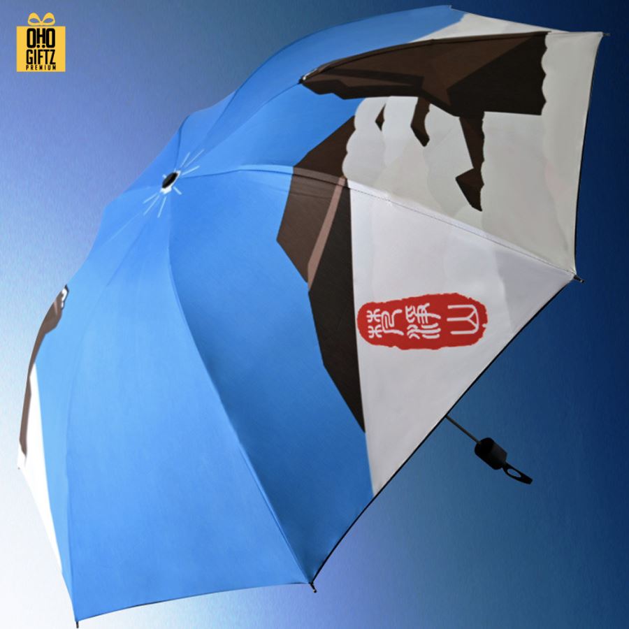 ร่มสกรีนเต็มรอบ รับผลิตดีไซน์ตามต้องการ ไม่จำกัดสี  ทำเป็นสินค้าพรีเมี่ยมได้ 