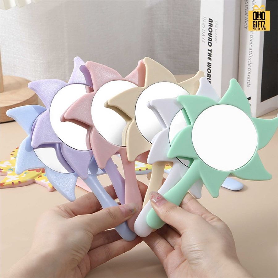 กระจกกังหันขนาดเล็ก สกรีนชื่อ สกรีนโลโก้ ทำเป็นของพรีเมี่ยมได้