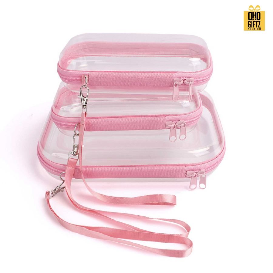 กระเป๋าพลาสติก มีสายคล้องมือ สกรีนชื่อ สกรีนโลโก้ ทำเป็นของพรีเมี่ยมได้