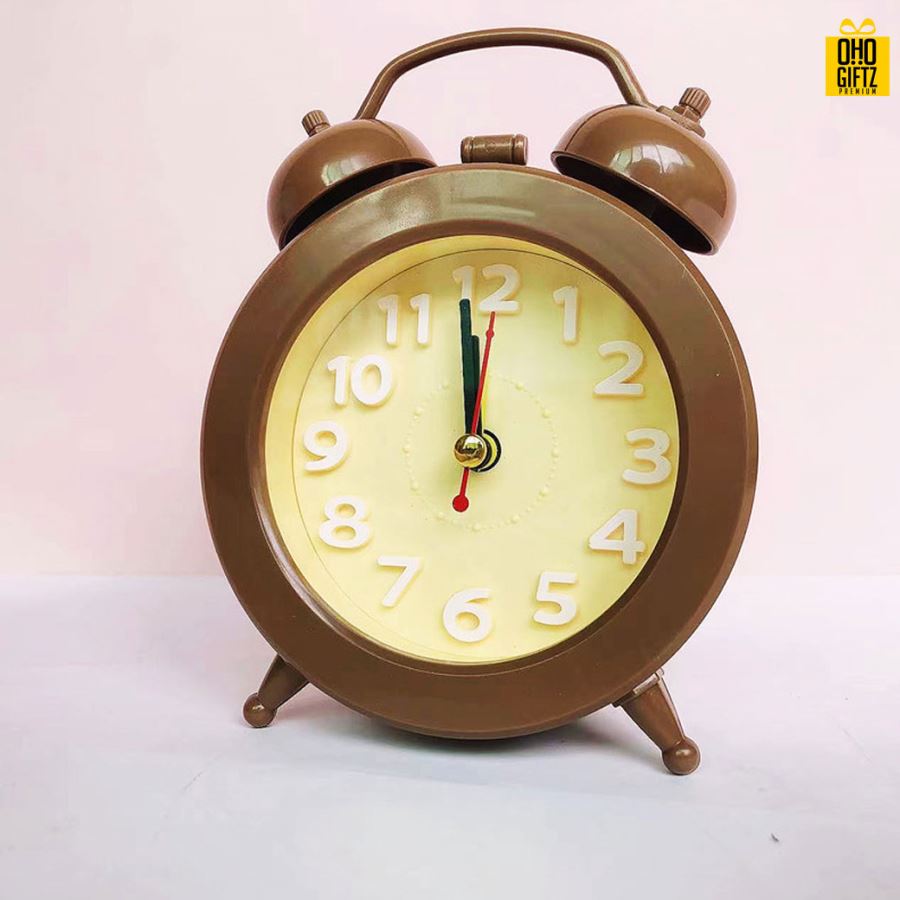 นาฬิกาปลุกแบบตั้งโต๊ะ สกรีนชื่อ สกรีนโลโก้ ทำเป็นของพรีเมี่ยมได้ 