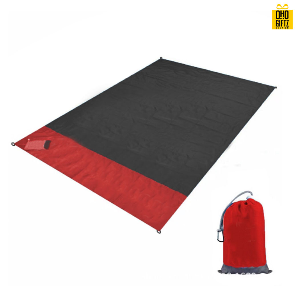 ผ้าปูชายหาดพับเก็บได้ สกรีนโลโก้ ทำเป็นของพรีเมี่ยม