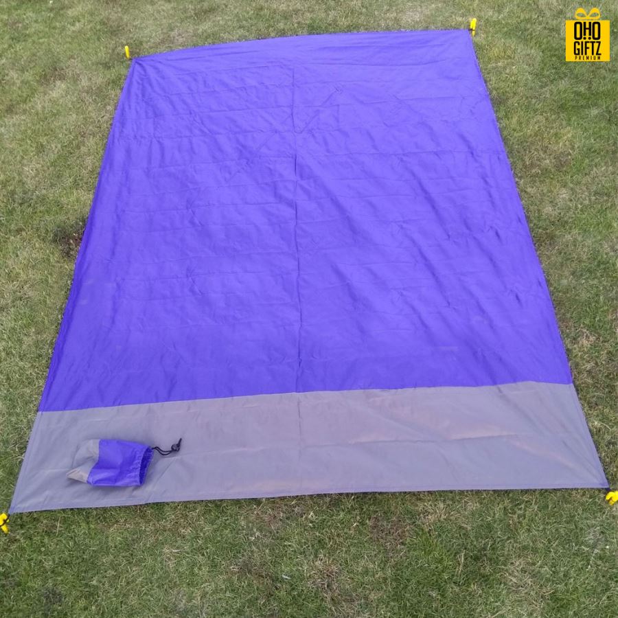 ผ้าปูชายหาดพับเก็บได้ สกรีนโลโก้ ทำเป็นของพรีเมี่ยม