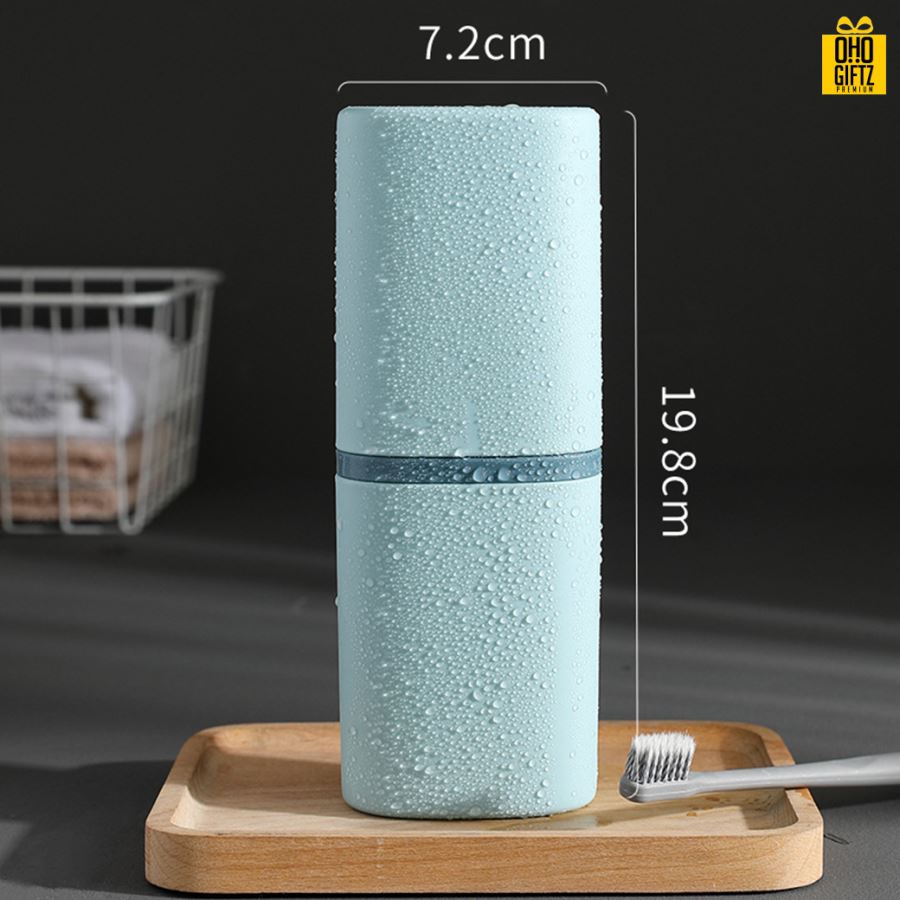 กระบอกเก็บแปรงสีฟัน สกรีนชื่อ สกรีนโลโก้  ทำเป็นของพรีเมี่ยมได้ 