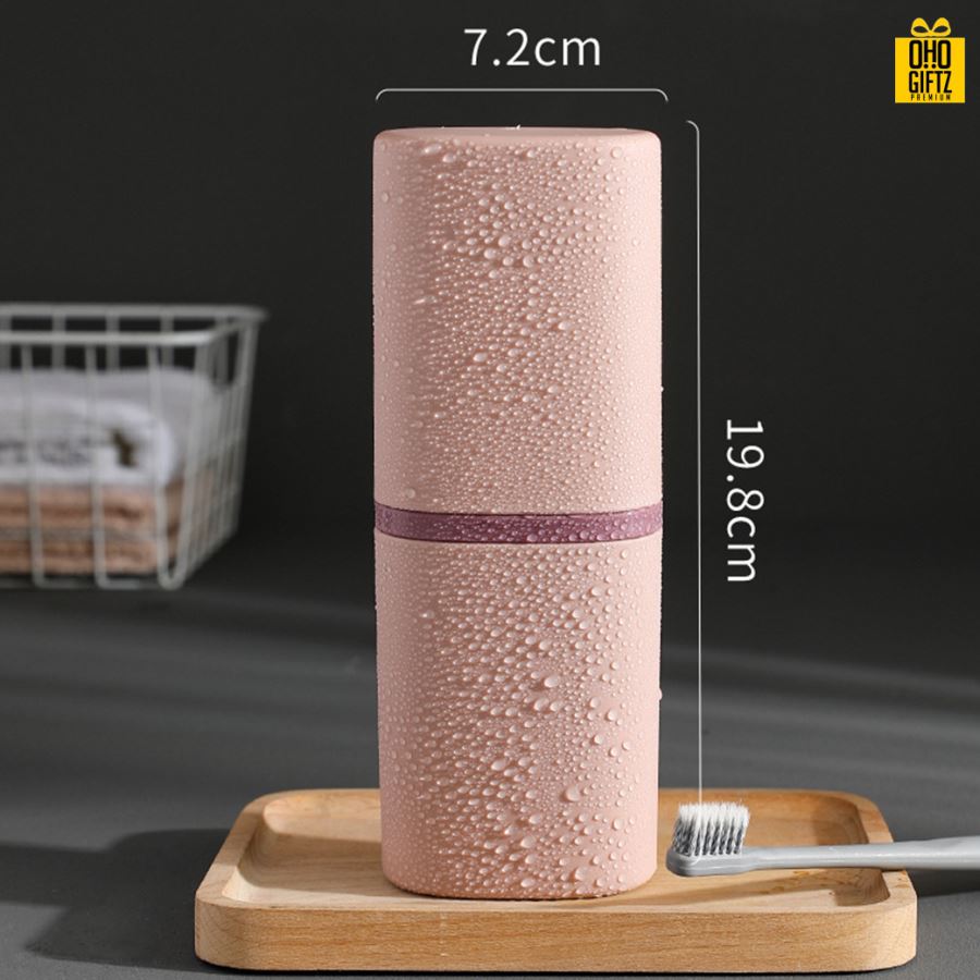 กระบอกเก็บแปรงสีฟัน สกรีนชื่อ สกรีนโลโก้  ทำเป็นของพรีเมี่ยมได้ 