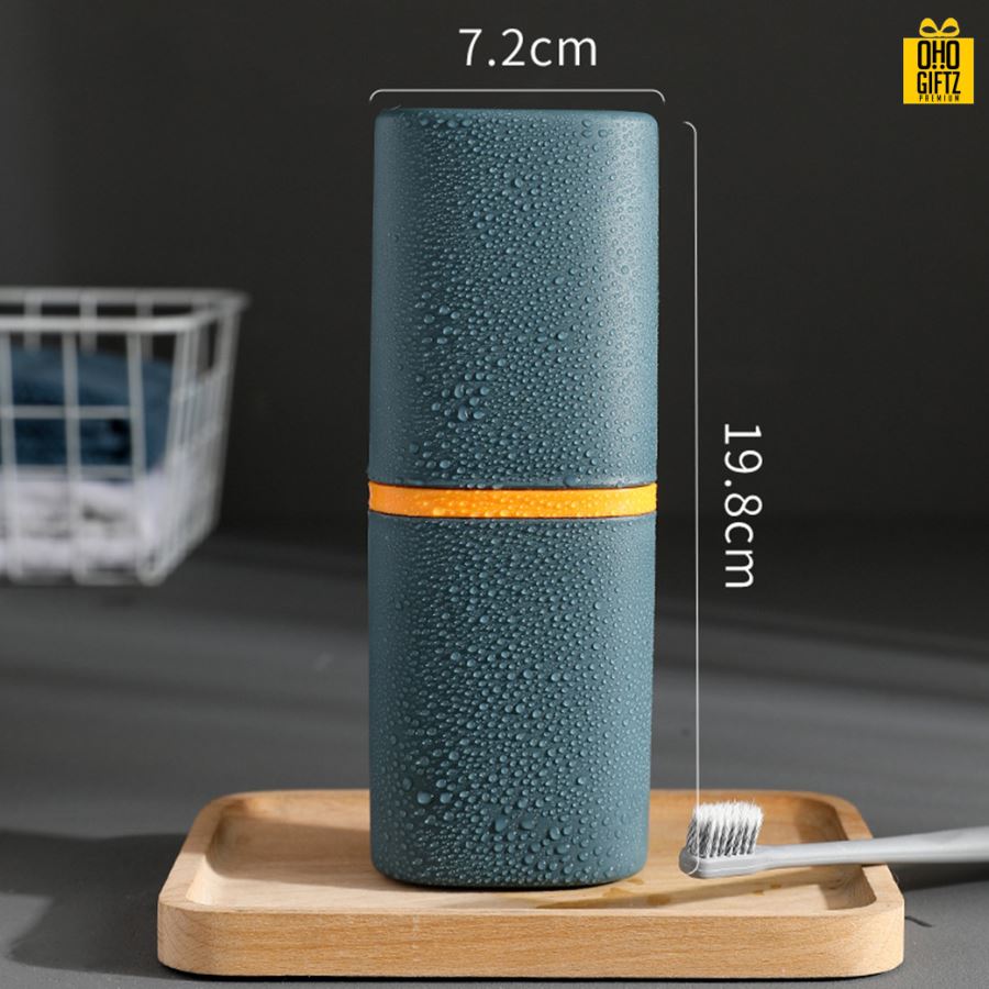 กระบอกเก็บแปรงสีฟัน สกรีนชื่อ สกรีนโลโก้  ทำเป็นของพรีเมี่ยมได้ 