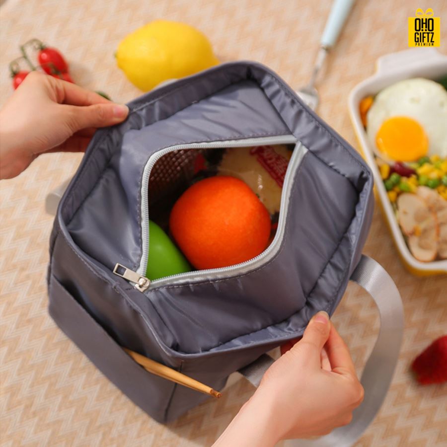 กระเป๋าใส่กล่องข้าว สกรีนโลโก้  ทำเป็นของพรีเมี่ยม