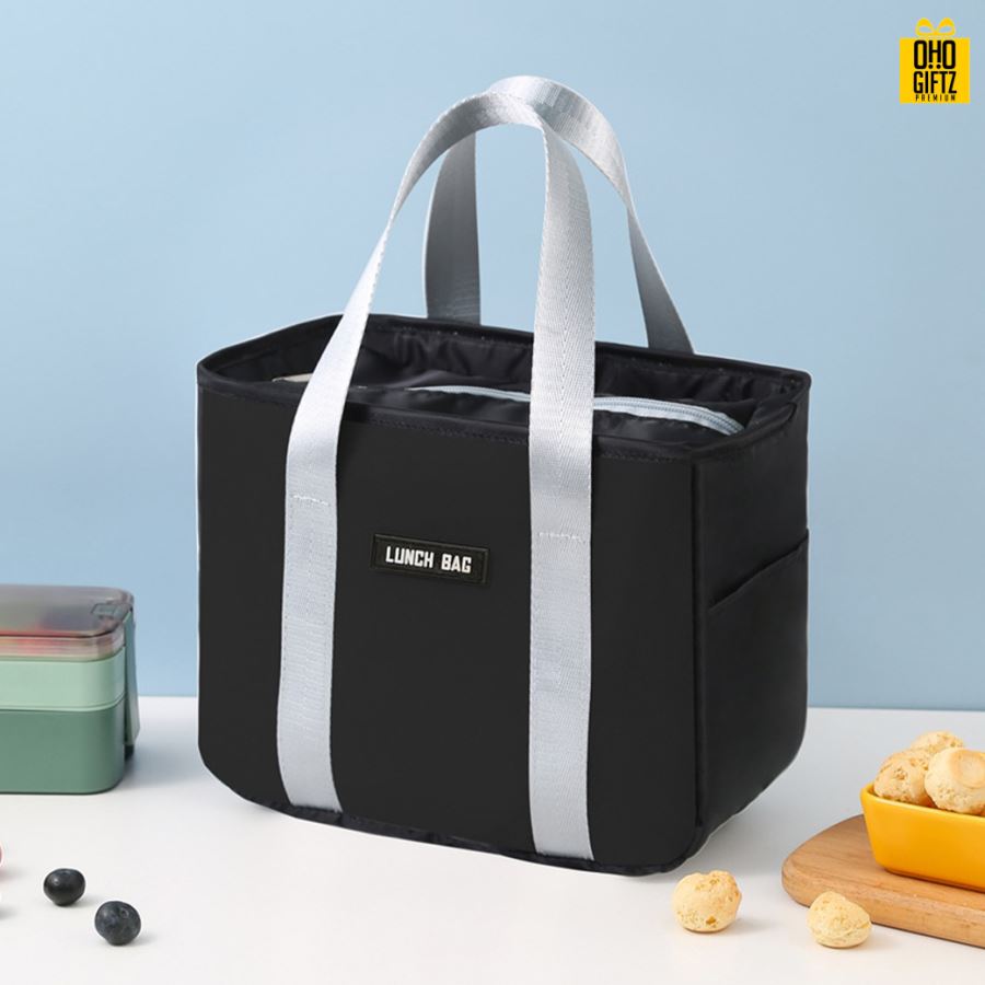 กระเป๋าใส่กล่องข้าว สกรีนโลโก้  ทำเป็นของพรีเมี่ยม