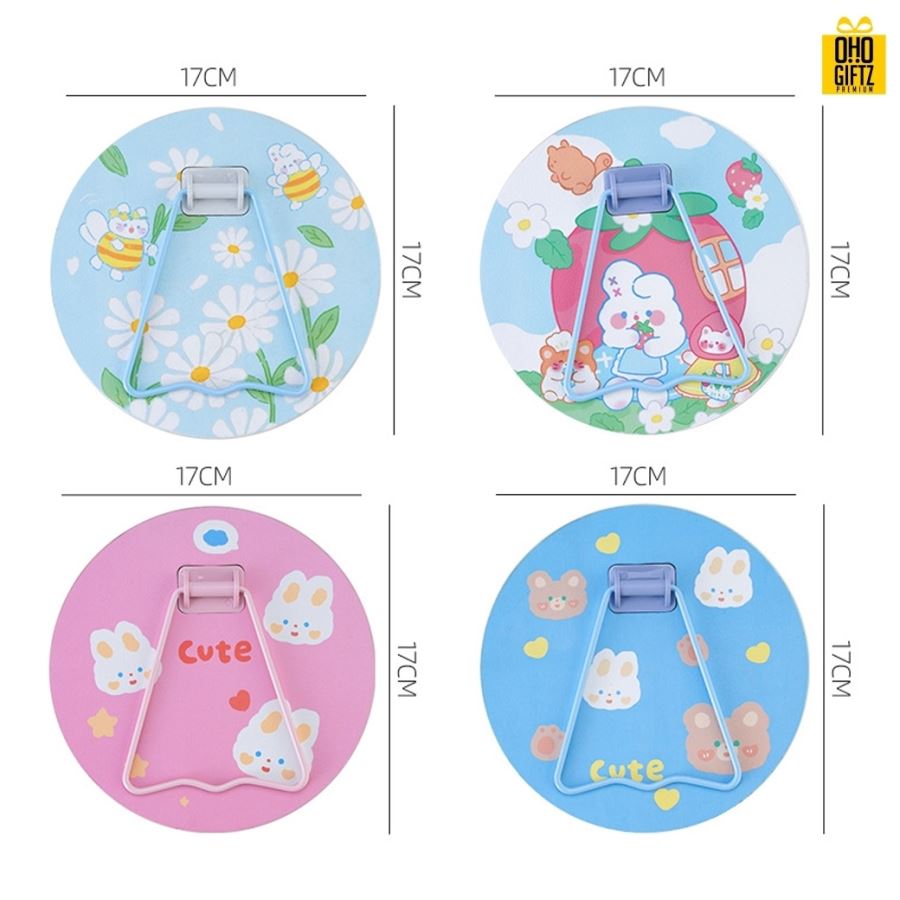 กระจกเเต่งหน้าทรงกลมพับได้ สกรีนชื่อ สกรีนโลโก้  ทำเป็นของพรีเมี่ยมได้