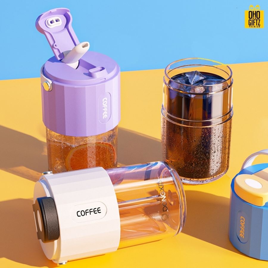 แก้วกาแฟแบบพกพา สกรีนชื่อ สกรีนโลโก้ฟรี  ทำเป็นของพรีเมี่ยมได้