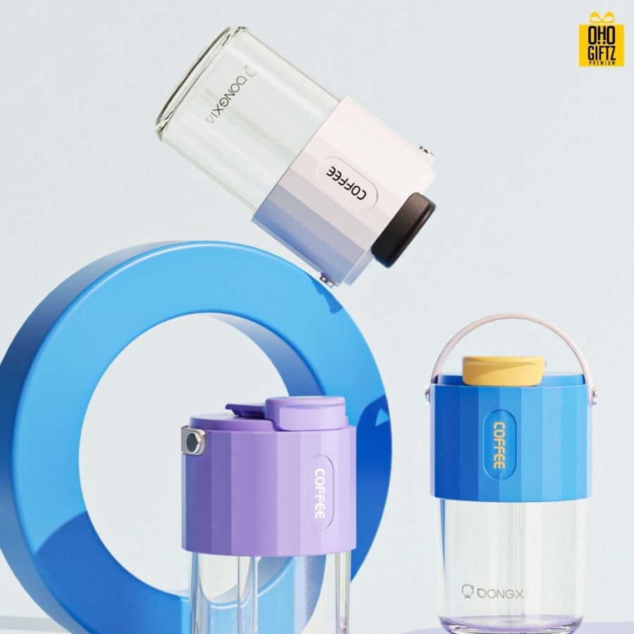 แก้วกาแฟแบบพกพา สกรีนชื่อ สกรีนโลโก้ฟรี  ทำเป็นของพรีเมี่ยมได้