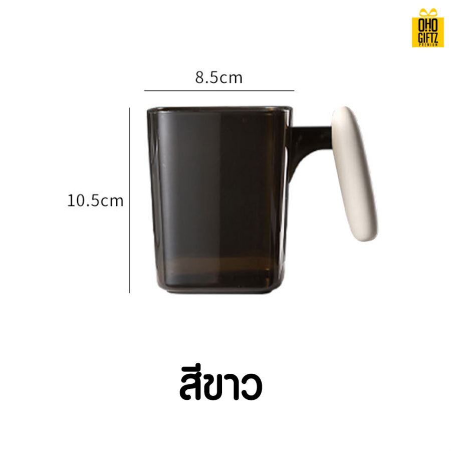 แก้วใส่แปรงมินิมอล สกรีนชื่อ สกรีนโลโก้  ทำเป็นของพรีเมี่ยมได้