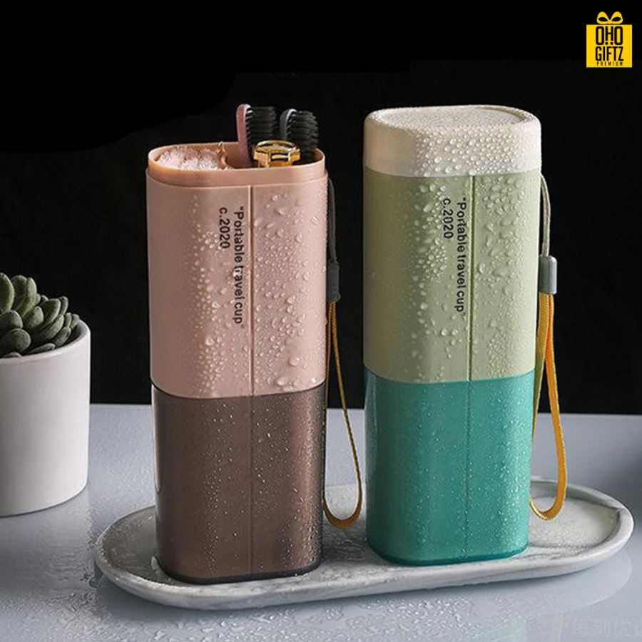 กระบอกเก็บแปรงสีฟัน สกรีนชื่อ สกรีนโลโก้  ทำเป็นของพรีเมี่ยมได้ 