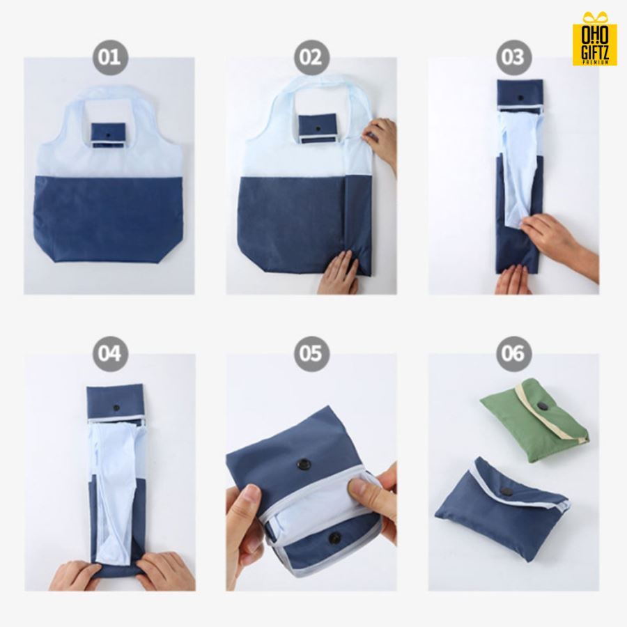 ถุงผ้าพับได้ สกรีนโลโก้ ทำเป็นของพรีเมี่ยม ของที่ระลึก