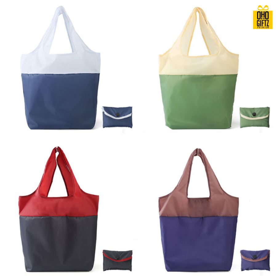 ถุงผ้าพับได้ สกรีนโลโก้ ทำเป็นของพรีเมี่ยม ของที่ระลึก
