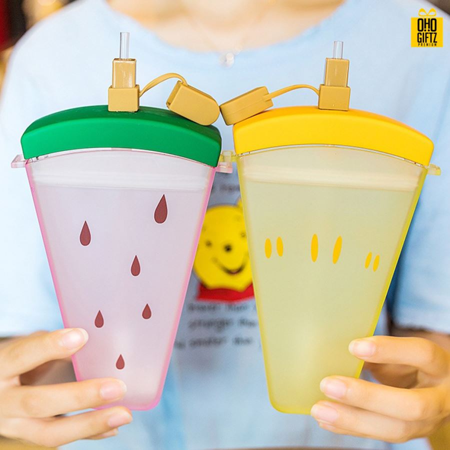 กระติกน้ำแตงโม สกรีนชื่อ สกรีนโลโก้ ทำเป็นของพรีเมี่ยมได้ 