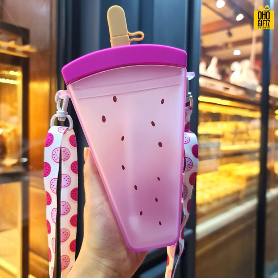 กระติกน้ำแตงโม สกรีนชื่อ สกรีนโลโก้ ทำเป็นของพรีเมี่ยมได้ 