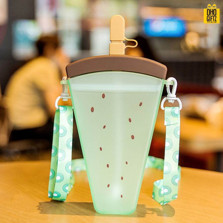 กระติกน้ำแตงโม สกรีนชื่อ สกรีนโลโก้ ทำเป็นของพรีเมี่ยมได้ 