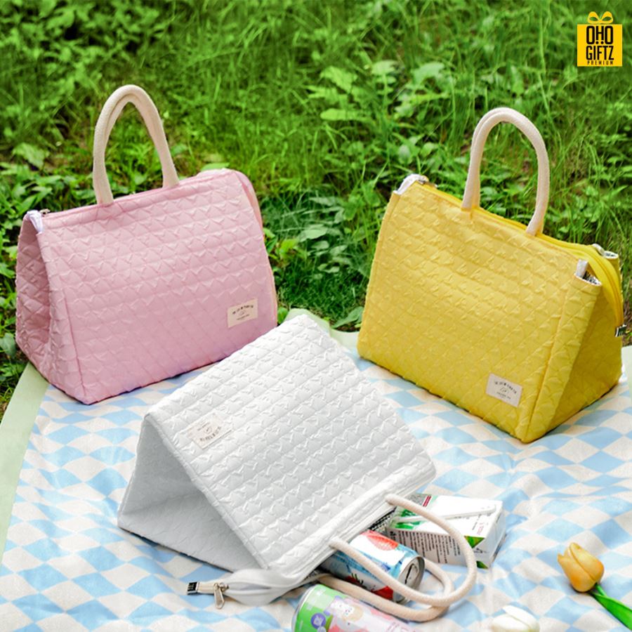 กระเป๋าใส่กล่องข้าว สกรีนโลโก้  ทำเป็นของพรีเมี่ยม