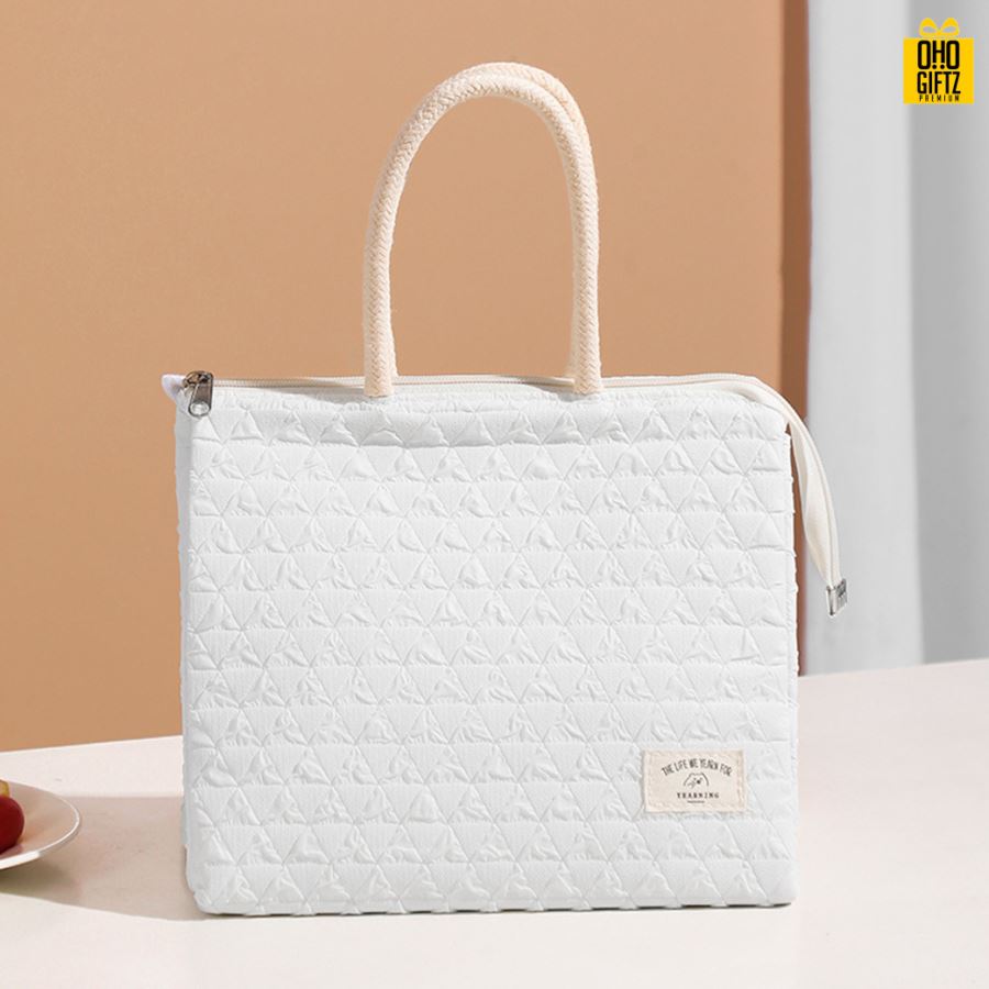 กระเป๋าใส่กล่องข้าว สกรีนโลโก้  ทำเป็นของพรีเมี่ยม