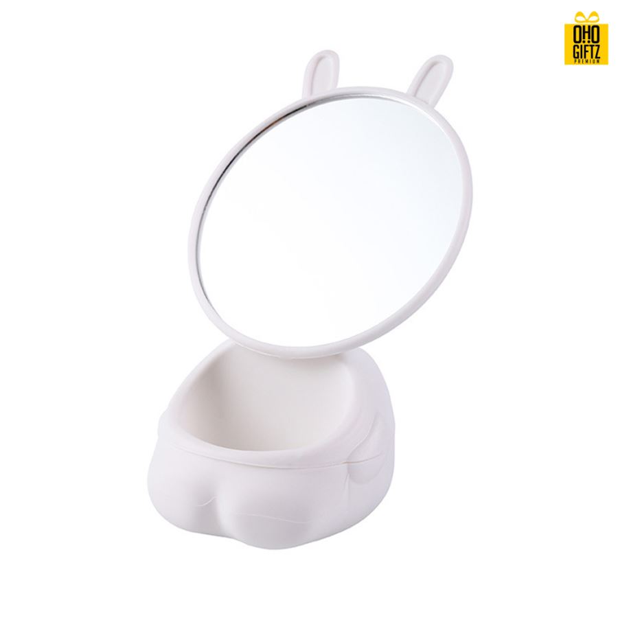 กระจกกระต่าย สกรีนโลโก้ สกรีนชื่อร้าน ทำเป็นของพรีเมี่ยมได้