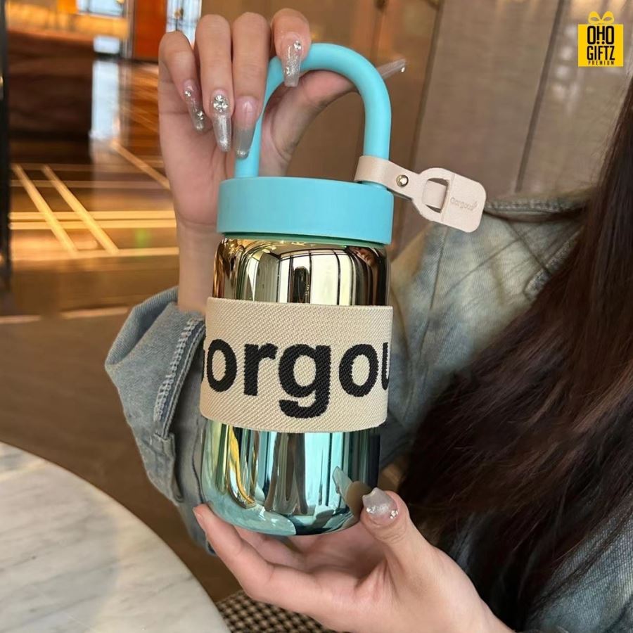 กระบอกน้ำเก็บอุณหภูมิ สกรีนชื่อ โลโก้ฟรี  ทำเป็นของพรีเมี่ยมได้