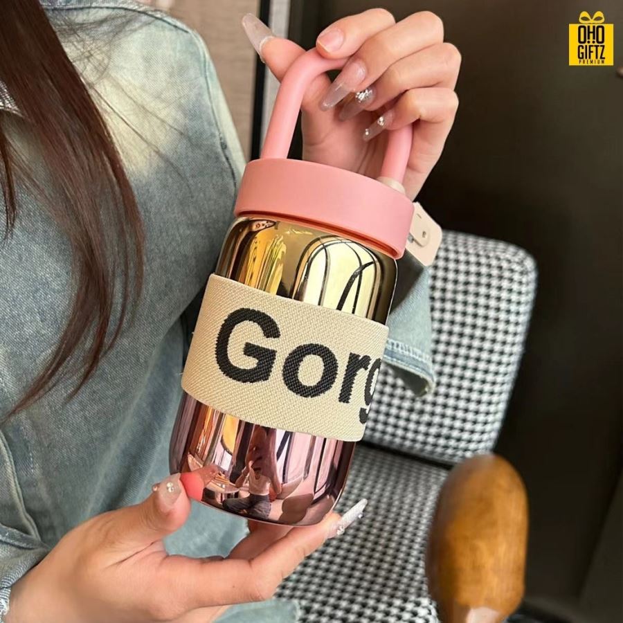 กระบอกน้ำเก็บอุณหภูมิ สกรีนชื่อ โลโก้ฟรี  ทำเป็นของพรีเมี่ยมได้