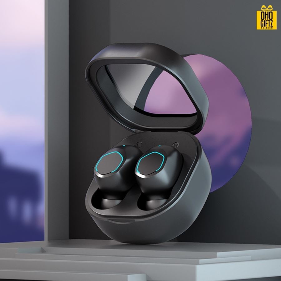 หูฟังบลูทูธไร้สาย สกรีนชื่อ สกรีนโลโก้ ทำเป็นของพรีเมี่ยมได้ 