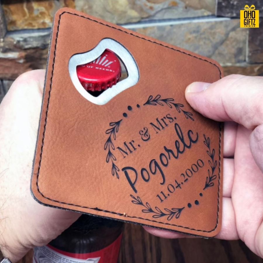 ที่เปิดขวดทรงสี่เหลี่ยม สกรีนโลโก้  ทำเป็นของพรีเมี่ยม