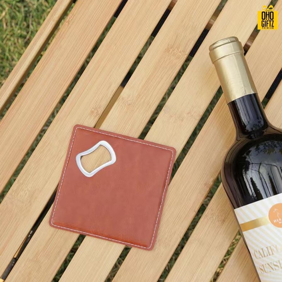 ที่เปิดขวดทรงสี่เหลี่ยม สกรีนโลโก้  ทำเป็นของพรีเมี่ยม