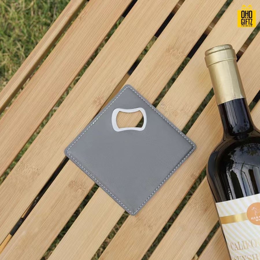 ที่เปิดขวดทรงสี่เหลี่ยม สกรีนโลโก้  ทำเป็นของพรีเมี่ยม