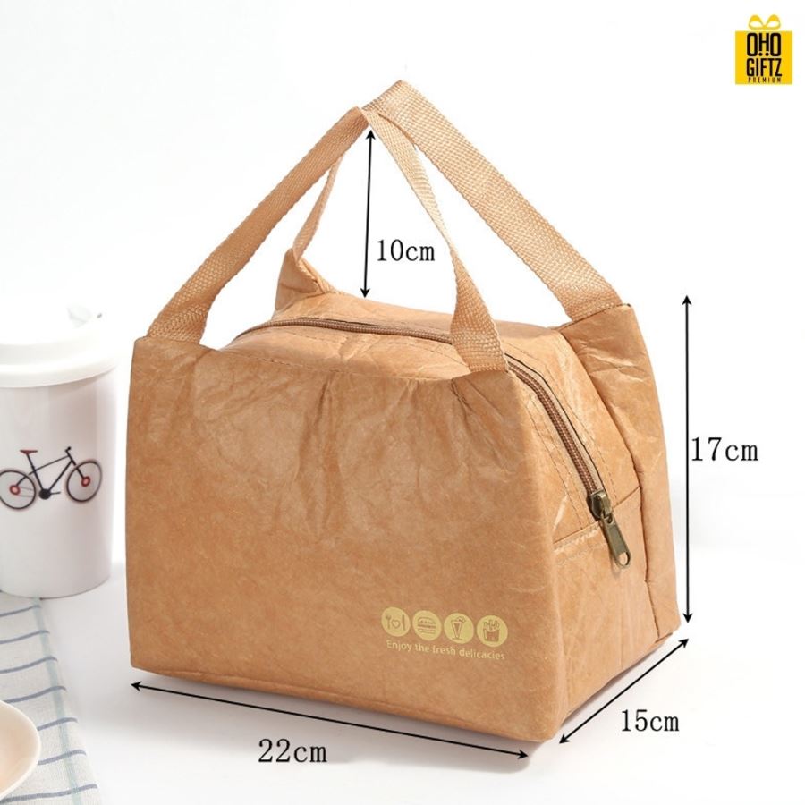 กระเป๋าใส่อาหารเก็บอุณหภูมิ สกรีนโลโก้  ทำเป็นของพรีเมี่ยม