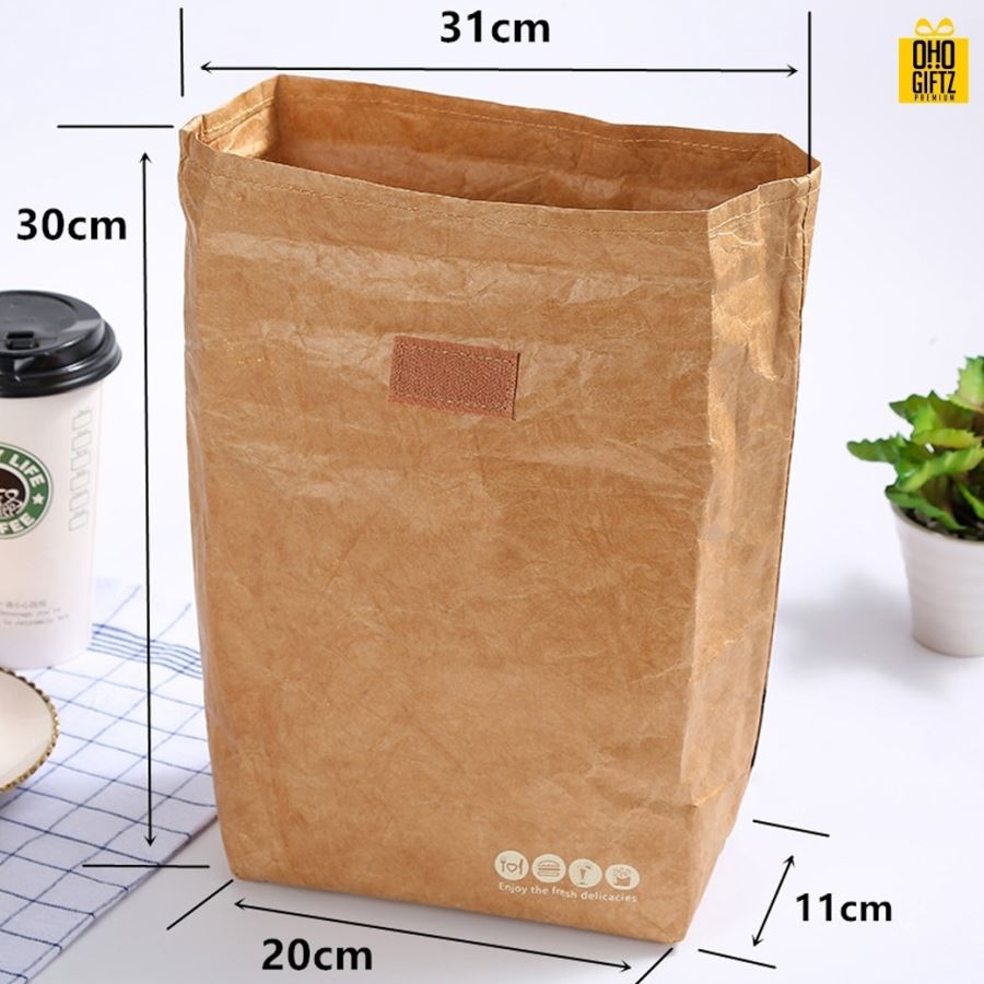 กระเป๋าใส่อาหารเก็บอุณหภูมิ สกรีนโลโก้  ทำเป็นของพรีเมี่ยม