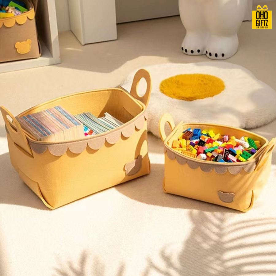 ตะกร้าเก็บของอเนกประสงค์ สกรีนโลโก้ ทำเป็นของพรีเมี่ยม 