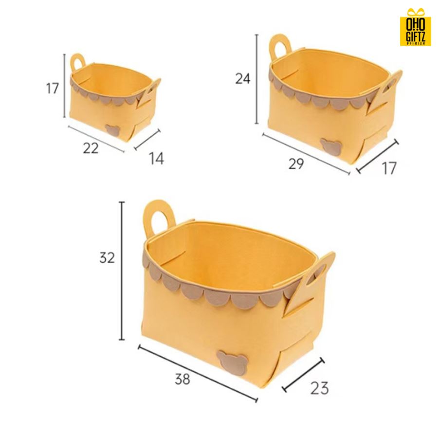 ตะกร้าเก็บของอเนกประสงค์ สกรีนโลโก้ ทำเป็นของพรีเมี่ยม 