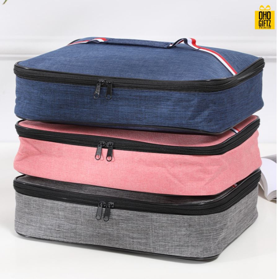 กระเป๋าอาหารเก็บความร้อนความเย็น สกรีนโลโก้  ทำเป็นของพรีเมี่ยม