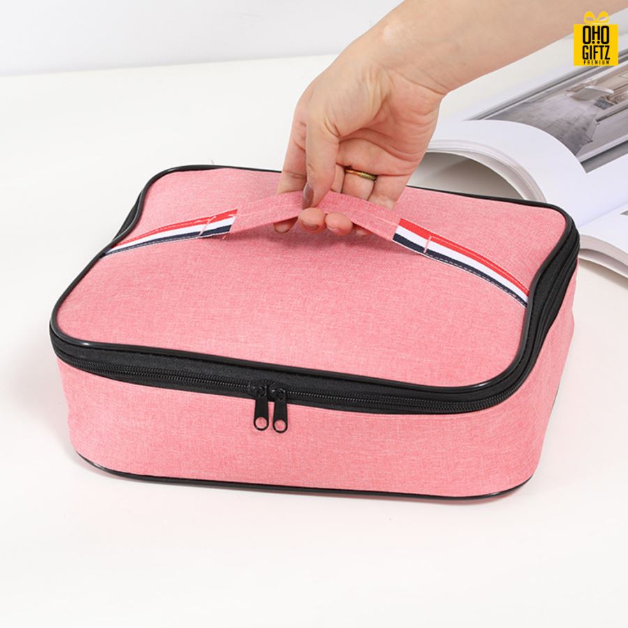 กระเป๋าอาหารเก็บความร้อนความเย็น สกรีนโลโก้  ทำเป็นของพรีเมี่ยม